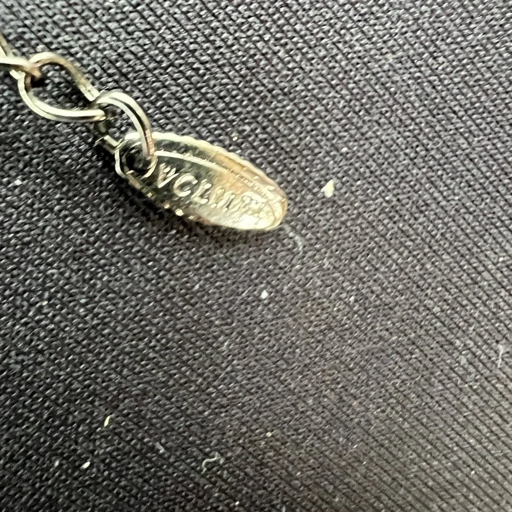 VCLM black bead and rhinestones necklace with matching earrings - Picture 4 of 11